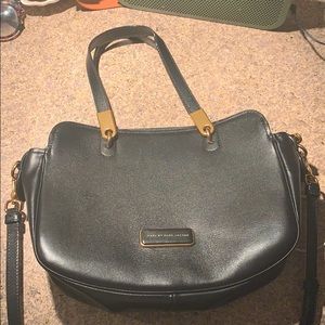 Marc Jacobs black leather crossbody with handles